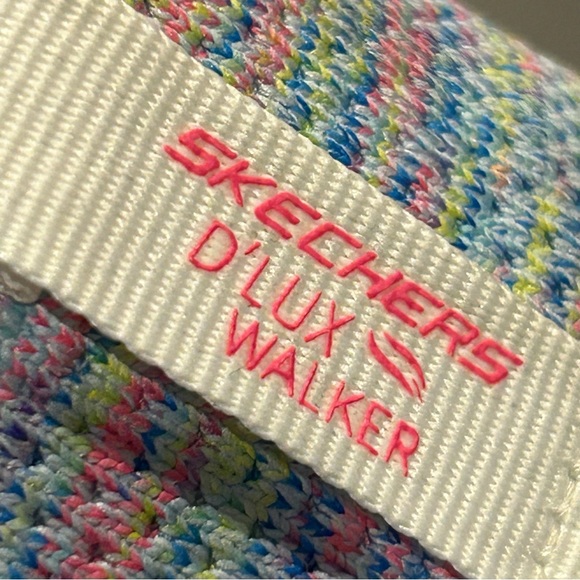 Sketchers Relaxed Fit D'Lux Walker Rainbow Sky Go Walkers Sneakers 8 - Picture 12 of 14